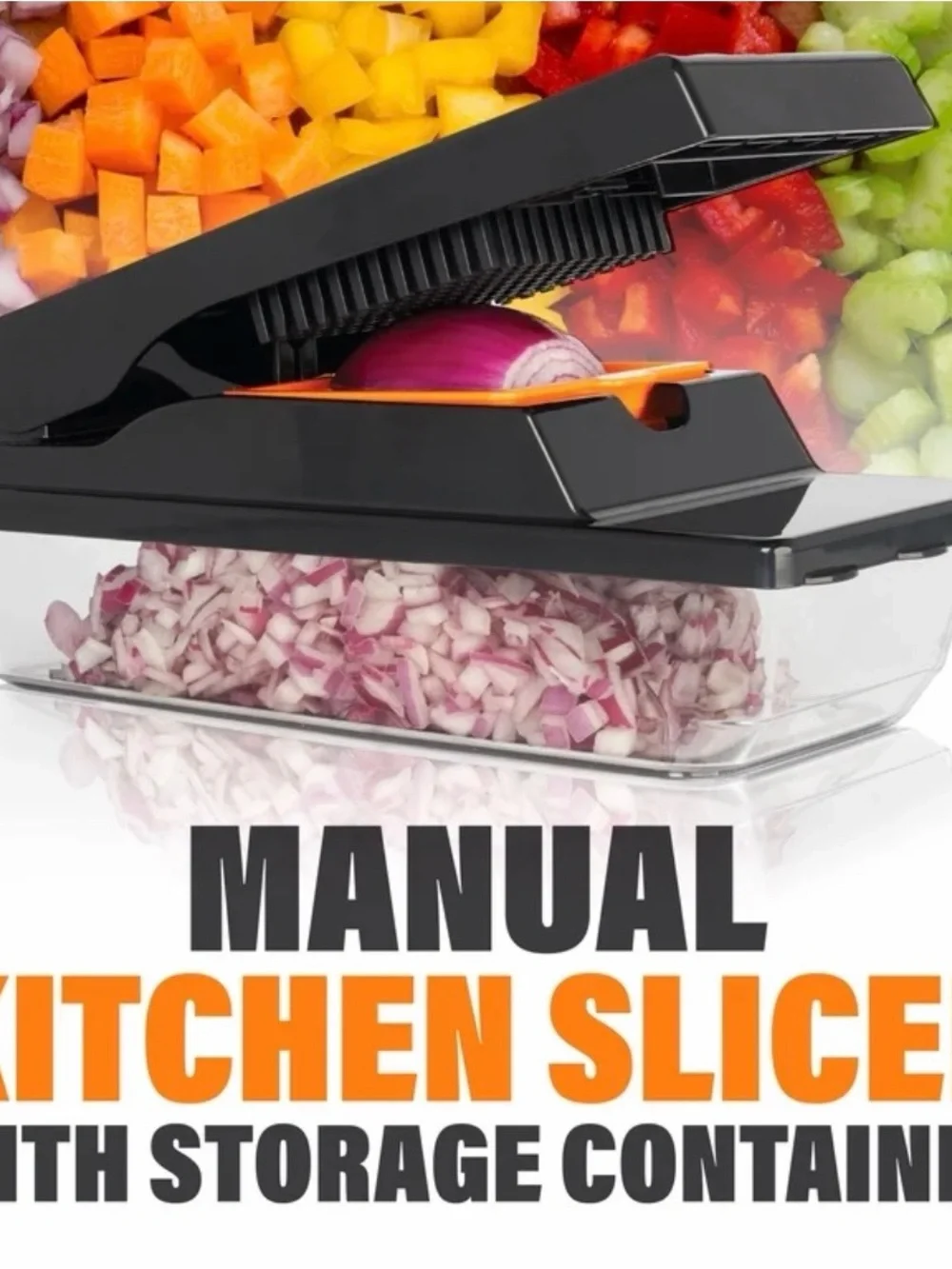Black and Orange Vegetable Chopper